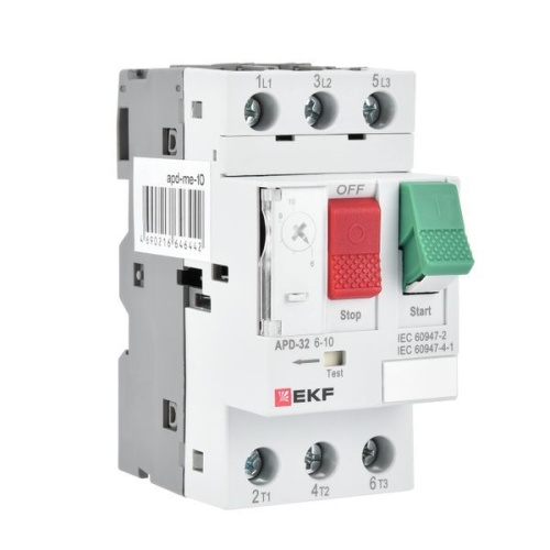 Автомат пуска двигателя АПД-32 0,16-0,25А EKF | код apd-me-0.25 | EKF