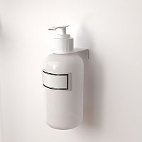 Держатель дозатора для жидкого мыла и шампуней на 1 флакон настенный, белый REXANT | код 38-0698 | REXANT