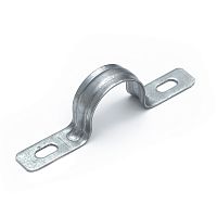 Скоба металлическая двухлапковая усиленная противопожарная СМДУ d21-22 мм (100шт/800шт уп/кор) Промрукав | код PR13.02414 | ПРОМРУКАВ