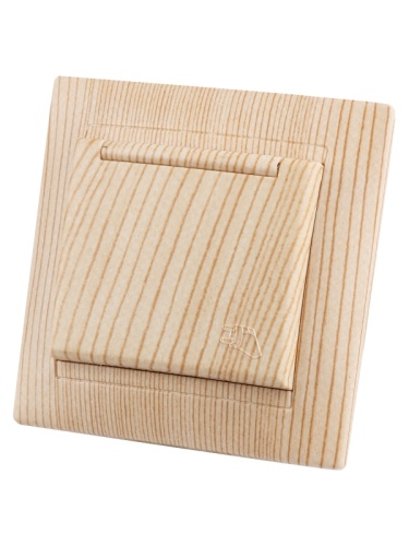 Розетка 2П+З 16А 250В IP44 с защ. шт. с крышкой сосна Лама TDM | код SQ1815-0314 | TDM