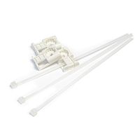 Комплекты крепления площадка для прямого монтажа белая со стяжкой 3,6х150 мм (100 шт) Промрукав | код PR13.02514 | ПРОМРУКАВ