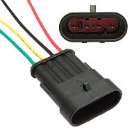 Разъём авт. соединитель RUICHI DJ7041-1.5-11 (18AWG 200 мм), 12/ 24 (DC) В | код 99794 | Ruichi