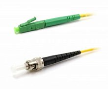 Патч-корд оптический LANMASTER, LSZH, симплексный, LC/APC-ST/UPC, SM OS2, 2.0 м | код LAN-LC-ST/SAU-2.0 | LANMASTER