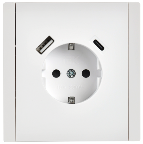 FORTE&PIANO Роз. з/к/ш в/к 16А USB A+C 18Вт FP247 бел. IEK | код FP-R14-16-U22-018-K01 | IEK фото 5 FORTE&PIANO Роз. з/к/ш в/к 16А USB A+C 18Вт FP247 бел. IEK | код FP-R14-16-U22-018-K01 | IEK фото 5