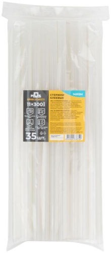 Стержни клеевые 11x300 мм, 35 шт.(1 кг ), прозрачность 50% | код 14512М | FIT фото 3