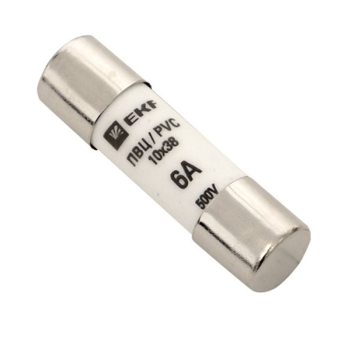 Плавкая вставка цилиндрическая ПВЦ (10х38) 6А PROxima | код pvc-10x38-6 | EKF фото 2