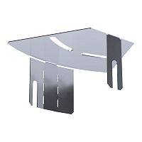 Крышка угла горизонтального изменяемого 0-45 градусов Стандарт INOX (AISI 316) 100 Промрукав | код PR16.3636 | ПРОМРУКАВ