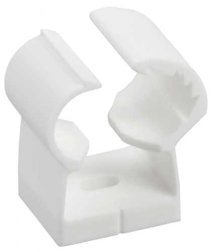 Клипса с фикс. для глад. труб 20-25мм бел. IEK | код CTA00D-FL-020-K01 | IEK Клипса с фикс. для глад. труб 20-25мм бел. IEK | код CTA00D-FL-020-K01 | IEK