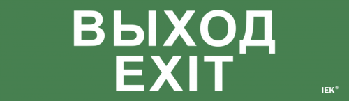 Этикетка самокл. 310х90мм Выход-EXIT IEK | код LPC10-1-31-09-VYHD | IEK
