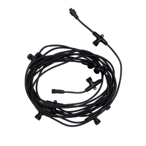 Гирлянда светодиодная "Тающие сосульки" 10штх100см шаг 100см 960LED тепл. бел. 24В IP65 соединяемая каучук черн. Neon-Night 256-422 фото 3