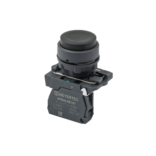 Кнопка выступающая черная, 1NO, IP65, пластик MTB5-AL21 | код 137231 | MEYERTEC Кнопка выступающая черная, 1NO, IP65, пластик MTB5-AL21 | код 137231 | MEYERTEC