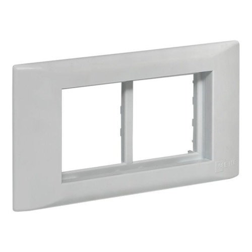 Рамка+суппорт 4 модуля (2 поста) для парапетного кабельного канала C-Line | код sup-4-105-50 | EKF