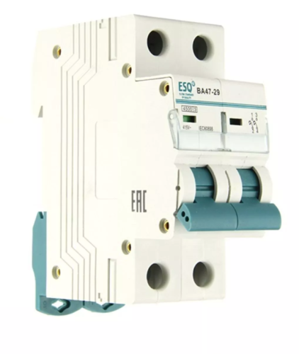 Автоматический выключатель ВА 47-29_2 полюса 32А ток к.з. 4.5кА хар-ка С ESQ | код 14.03.01.000037 | ESQ
