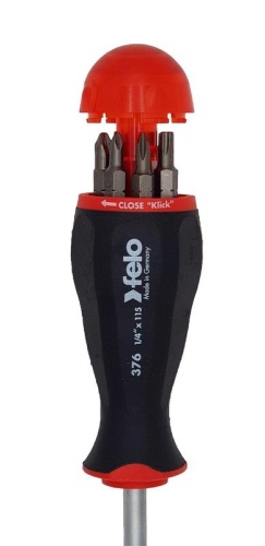Отвертка с увеличенным магнитным держателем под биты с набором бит 8шт | код 37604405 | FELO фото 5