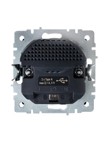 Розетка BRITE РЮш10-2-БрШ 16А с USB A+A 3.1А с заземл. защ. шторки шампань | код. BR-R14-16-U21-D31-K37 | IEK фото 8 Розетка BRITE РЮш10-2-БрШ 16А с USB A+A 3.1А с заземл. защ. шторки шампань | код. BR-R14-16-U21-D31-K37 | IEK фото 8