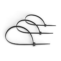 Cabeus GTOUT-150 Стяжка нейлоновая неоткрывающаяся, безгалогенная (halogen free), 150x3.6мм, черная, outdoor (для использования от -40 до +85 C), устойчивая к UV, (100 шт) | код 7409c | Cabeus