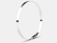 Хомут AISI 304 из нержавеющей стали, 4.6x125 HLT | код 084-01-300 | HLT