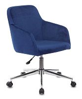 Кресло Бюрократ CH-380SL сапфировый Italia 17 крестов. металл хром | код 1505157 | БЮРОКРАТ