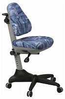 Кресло детское Бюрократ KD-2 синий джинса 50-31 крестов. пластик | код 813114 | БЮРОКРАТ