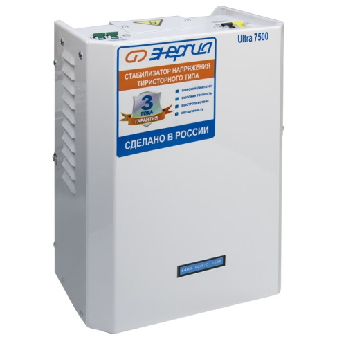 Стабилизатор ЭНЕРГИЯ 7 500 ВА серии Ultra | код Е0101-0103 | ЭНЕРГИЯ Стабилизатор ЭНЕРГИЯ 7 500 ВА серии Ultra | код Е0101-0103 | ЭНЕРГИЯ
