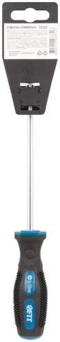 Отвертка "Универсал" CrV сталь прорезиненная ручка профи 5х150мм SL FIT 55137 фото 4 Отвертка "Универсал" CrV сталь прорезиненная ручка профи 5х150мм SL FIT 55137 фото 4