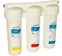 Фильтр Трио Норма питьевая вода ресурс-6000л скорость фильтрации 2.5 л/мин | код 201682 | АКВАФОР