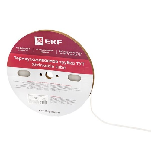 Термоусаживаемая трубка ТУТ 8/4 прозрачная рулон PROxima | код tut-8-tr | EKF фото 4