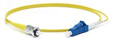 Патч-корд волоконно-оптический (шнур) SM 9/125 (OS2) LC/UPC-ST/UPC 2 мм simplex LSZH 1 м, Hyperline FC-S2-9-LC/UR-ST/UR-H-1M-LSZH-YL | код 244677 | Hyperline