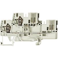 Клемма для подключения разъема, тип фиксации провода: пружинный, номинальное сечение: 2,5 мм кв., 32A, 500V, ширина: 5 мм, цвет: серый, тип монтажа: DIN 35 | код 56.703.3455.0 | Wieland