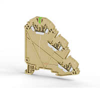 324 710, Клеммник пруж. для датчиков, 2,5 мм.кв., с индик. 24 VDC, (бежевый), YBK 2,5-3 SLD (PNP) | код 0.0.0.3.24710 | KLEMSAN