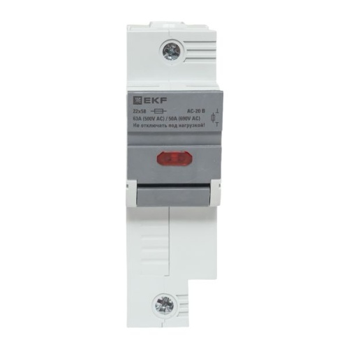 Предохранитель-разъединитель DF 22х58 1Р (тип ПВЦ) EKF | код df221-e | EKF фото 5 Предохранитель-разъединитель DF 22х58 1Р (тип ПВЦ) EKF | код df221-e | EKF фото 5