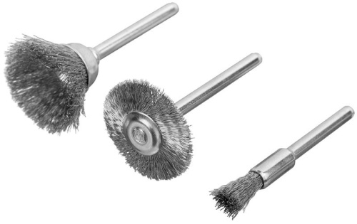 Корщетки из нержавеющей стали, набор 3 шт | код 36906 | FIT фото 2