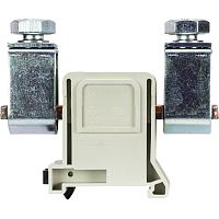 Сильноточная болтовая клемма, тип фиксации провода: зажим-зажим, номинальное сечение: 150 мм кв., 335A, 1000V, ширина: 42 мм, цвет: серый, тип монтажа: DIN 35 | код 56.397.0155.0 | Wieland