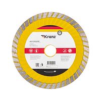Диск алмазный отрезной Turbo волна 150x22.2x2.2x10 мм KRANZ | код KR-90-0132 | KRANZ