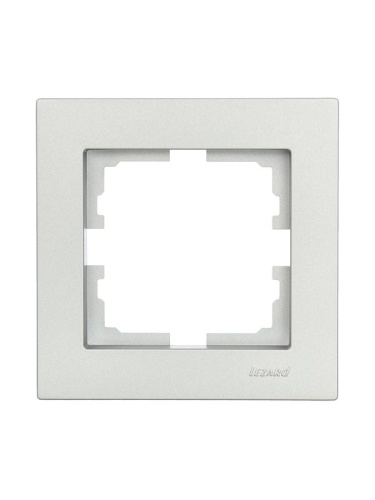 Рамка 1-местн. горизонт. VESNA платина