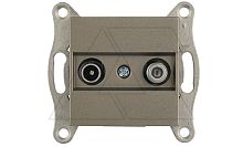 Rita - Розетка TV-SAT, оконечная, антрацит | код 2200-157-0286 | Mutlusan