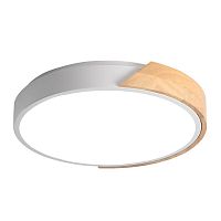 Светильник светодиодный потолочный SCANDIC ДБО-72W 4000К 5760Лм белый обрамление из натурального дерева IP20 | код 5036970 | JazzWay