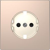 MERTEN D-Life ЦЕНТРАЛЬНАЯ НАКЛАДКА д/механизма розетки, ШАМПАНЬ | код MTN2330-6051 | Systeme Electric