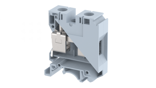 Клемма проходная винтовая под шестигранник 35 мм2, на 2 подключения, серая KUT35A-GREY | код 1108440000 | Elmex
