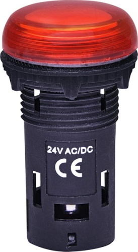Лампа сигнальная LED матовая ECLI-024C-R 24V AC/DC (красная) | код 004771210 | ETI