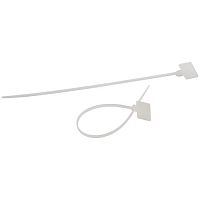 Стяжка кабельная нейлоновая (хомут) 2.5 х 200 мм белая с площадкой для маркировки 25 х 15 мм (50 штук) NO-225-320 | код Б0066063 | ЭРА