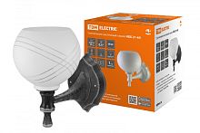 Светильник НББ 21-60-1322 УХЛ4 (черный под серебро, плафон полушар параллели) TDM | код SQ0370-0204 | TDM