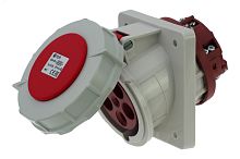 Розетка встраиваемая наклонная 63A/400V/3P+N+E/IP67, фланец 106x110 | код CA209 | INPIN
