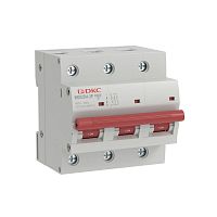 Автоматический выключатель модульный YON max типа MD125H, 10кА, 3 полюса, хар-ка C, 125А | код MD125H-3PC125 | DKC