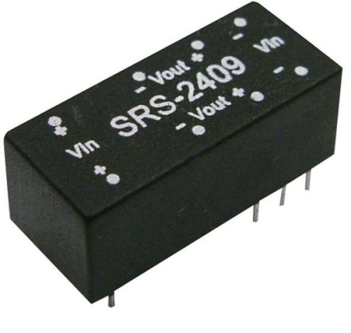 Источник питания DC-DC, 0.5Вт, вход 4.4…5.5В, стабил. выход 12В/42мА, изоляция 1000В DC, DIP16, 22.6х9.9х8.4мм., -25С…+71С | код SRS-0512 | MeanWell