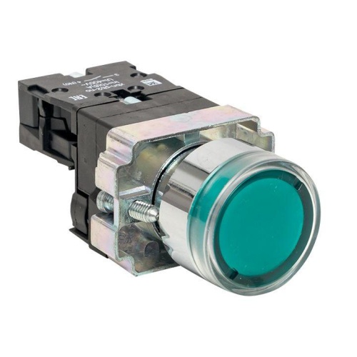 Кнопка BA31 с подстветкой 230В зеленая NO PROxima | код xb2-bw31-230 | EKF