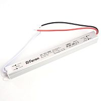 Драйвер светодиодный LED 18w 12v ультратонкий | код 48010 | Feron