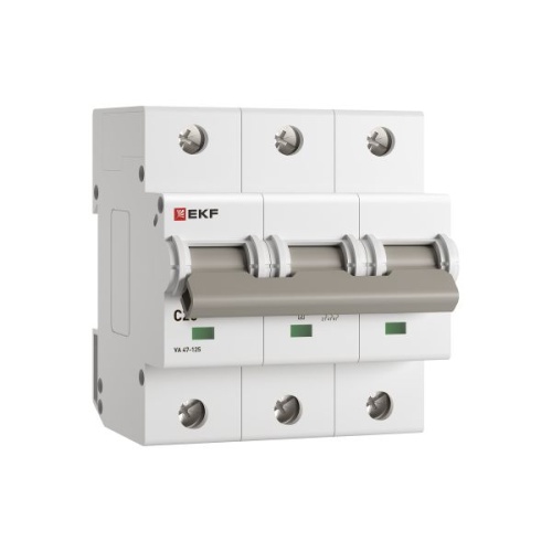 Автоматический выключатель ВА 47-125 3P 25А (C) 15кА PROXIMA EKF | код mcb47125-3-25C | EKF фото 3