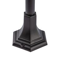 Садово-парковый светильник НТУ 07-40-004 Валенсия 3 черный 6 гранный напольный IP44 Е27 max 60Вт | код Б0051191 | ЭРА