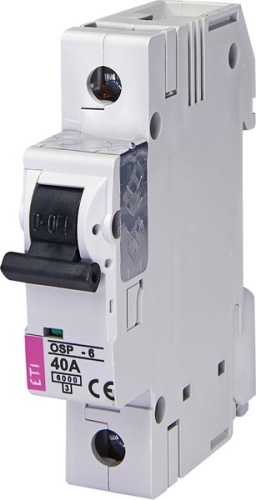 Ограничитель тока OSP-6 40A 1p (6kA) | код 002181036 | ETI Ограничитель тока OSP-6 40A 1p (6kA) | код 002181036 | ETI